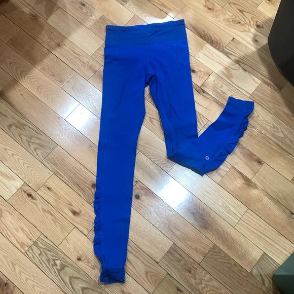 lululemon blue leggings size 0 - Picture 1 of 3